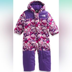 The North Face Kids Floral Purple Puffer Jacket